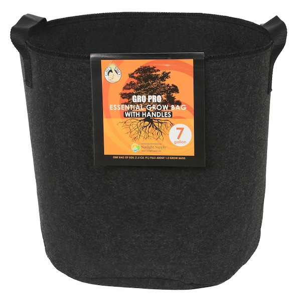 Gro Pro 12 in. H X 14 in. W X 14 in. D X 14 in. D Fabric Grow Bag Planter Black HGC725327 - main